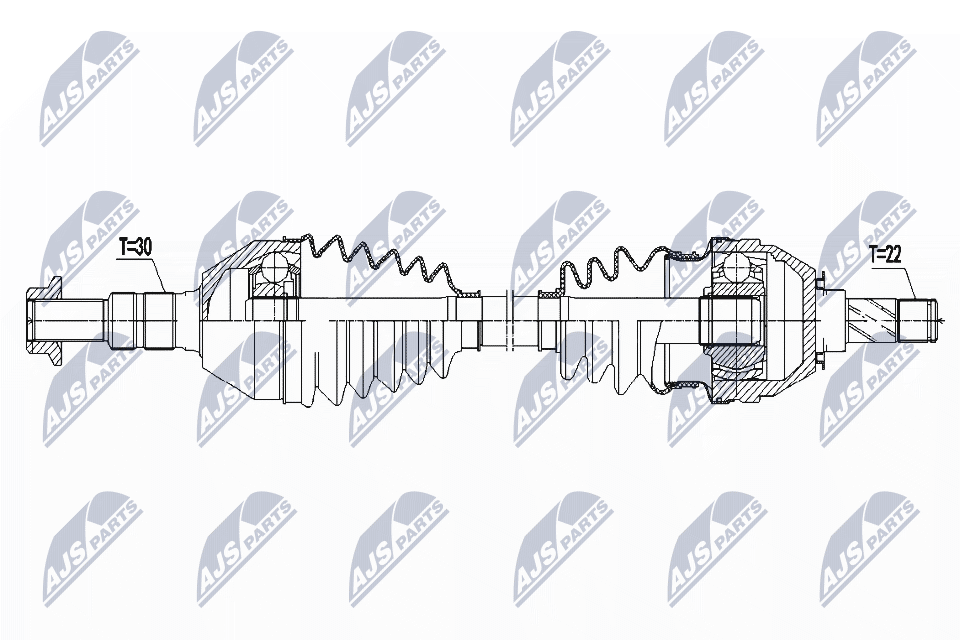 Fits NTY NPW-PL-081 drive shaft - Image 7