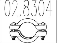 Rohrverbinder Schelle MTS 02.8304 Schelle für VW CRAFTER 30 50 35 Bus TDI KLASSE