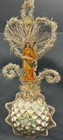 D BLUMCHEN  8.5" Die Cut ANGEL with Gold Tinsel Wire Glass Ornament