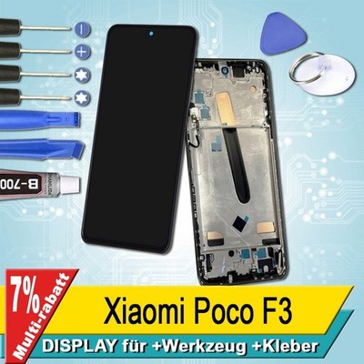 Display für Xiaomi Poco F3 Bildschirm  Incell Schwarz Rahmen+