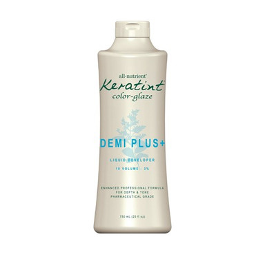 All-Nutrient Keratint Color-Glaze Demi Plus 10V Developer, 25 fl oz
