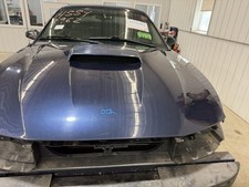 99-01 Ford Mustang Gt Front Hood Panel Bonnet W Hinges True Blue L2