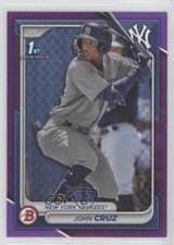 2024 Bowman Prospects Purple Border /250 John Cruz #BP-77 13l2
