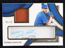 2022 Immaculate Prime Relics Clear Fielding Glove 2/10 Thomas Szapucki 1l0t