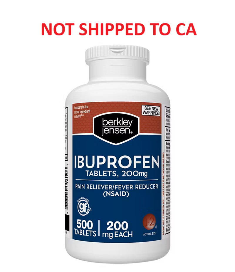 Ibuprofen 200mg Tablets 500 ct Pain Reliever Fever Reducer Advil Compare