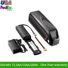52V 48V 12.5Ah 15Ah 20Ah Hailong Ebike Lithium Battery For 200W-1800W Motor BMS
