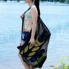 Large Sports Ball Bag Soccer Drawstring Mesh Bag Basketball Net Storage bag