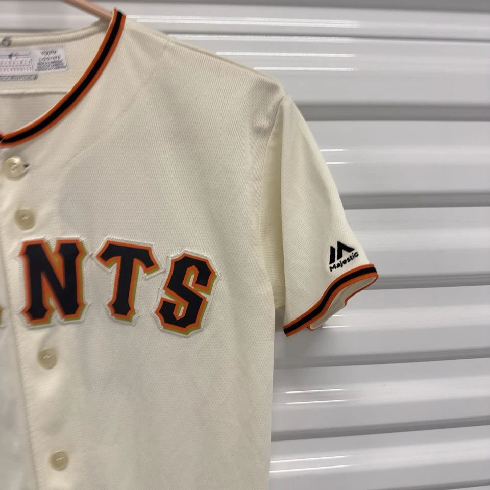 Majestic San Francisco Giants Madison Bumgarner #40 MLB Jersey Youth Size Large - Image 4 of 4