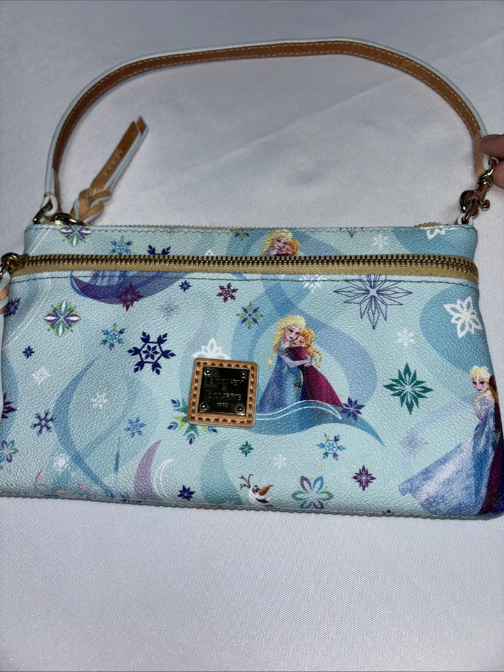 Disney Dooney & Bourke Frozen Wristlet Small Purse Anna Elsa Dust Bag - Image 2 of 4