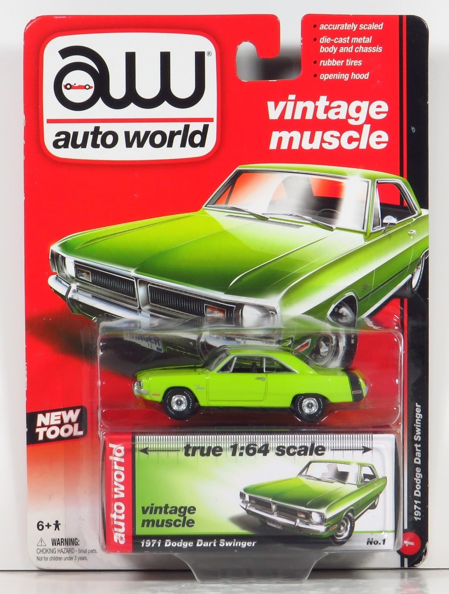 Auto World Vintage Muscle AW 1971 Dodge Dart Swinger #1 Diecast 71
