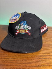 NEW Sonic The Hedgehog Video Game Gotta Go Fast Racing Logo Hat Cap Concept One