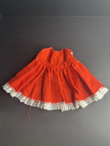 Vintage 1960s Barbie Clone Red Dress with Lace Trim - Picture 7 of 7