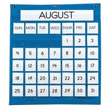 Pacon Pocket Chart Monthly Calendar Blue 25x28 1 Chart