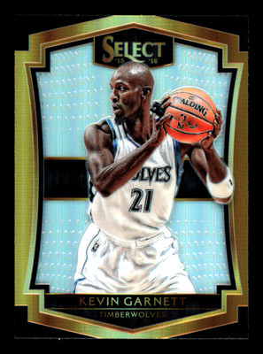 2015-16 Panini Select Premier Level #166 Silver Prizms - Kevin Garnett (HOF)