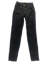 H&M Snake Print Pants Womens Size 6 Black Sli...