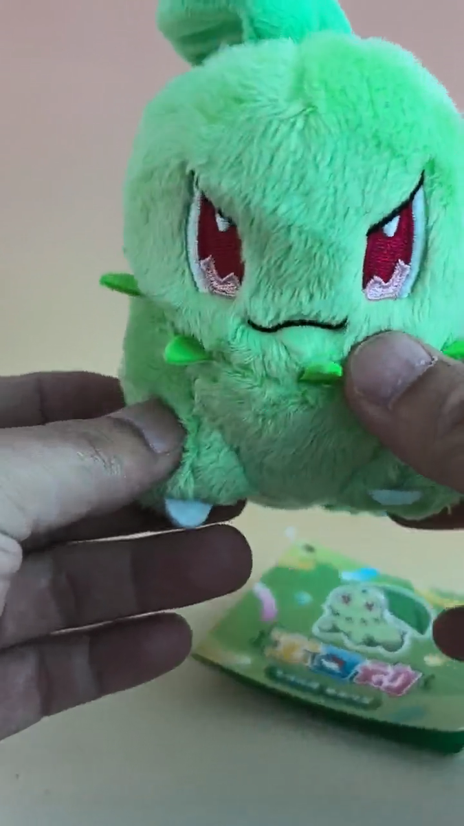 【超希少】リーフィアボールチェーンマスコット Pokemon time 2025 New Anime PC Plush Set Chikorita with Spinning Leaf Buizel