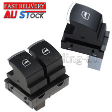 2x Chrome Electric Power Switch Window For VW Volkswagen Golf Rabbit GTI R32