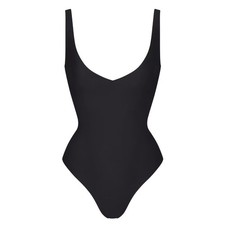 Skims Body CS Plunge Bodysuit Onyx Black BD-THG-9551W Small