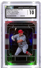 2022 Panini Three and Two Albert Pujols Future First Ballots Blue /150 CGC 10