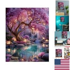 DIY Painting by Numbers Kit for Adults - Dream Forest Canvas Art 15.7x19.7in