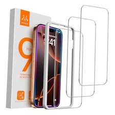 Screen Protector for iPhone 16 Pro, 3 Pack Tempered for iPhone 16 Pro 6.3"