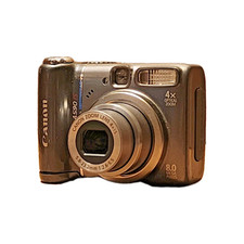 Canon PowerShot A590 IS 8 mega pixels 4x optical Zoom -PC1263 AA Battery Powered