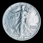 1939-S Liberty Walking Silver Half Dollar
