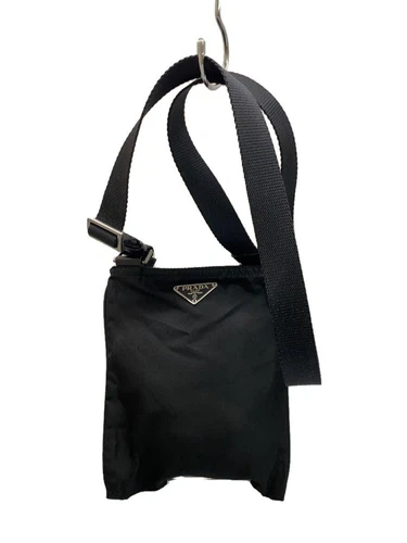 Sac bandoulière PRADA nylon noir occasion
