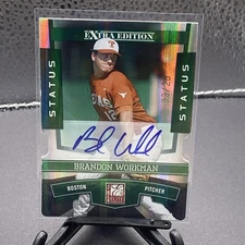 2010 Elite Extra Brandon Workman Prospect Auto Autograph Status Green #3/25