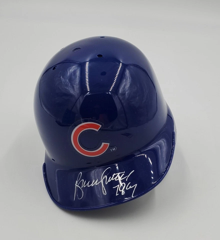 Bruce Sutter Signed Mini Helmet 79 CY Inscription Chicago Cubs JSA COA - Image 3 of 4