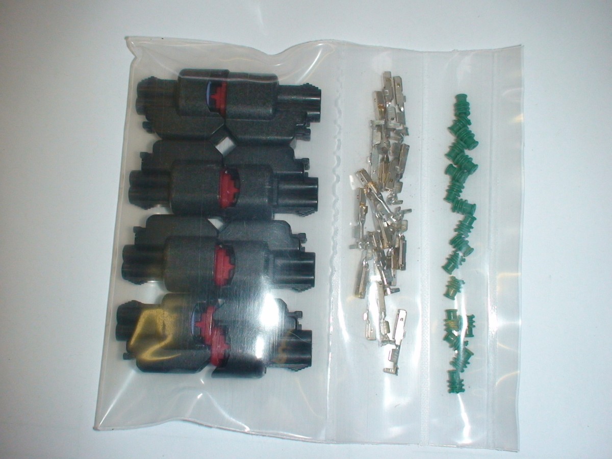 Set of 8 Fuel Injector Pigtails fit Bosch EV1 Jetronic FORD GM DODGE