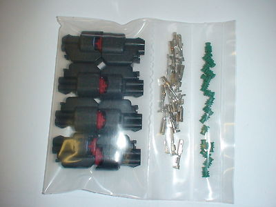 8 Uscar EV6 EV14  fuel injector connector pigtail clips pins Bosch Siemens Deka 