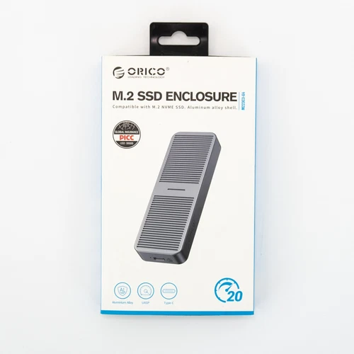Case Ssd M2 Nvme Orico 20Gbps Tipo C in Alluminio per Disco Esterno Usb