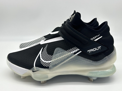 Nike Force Zoom Trout 7 Men's Size 12 Baseball Cleats Black White