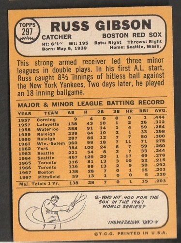 1968 Topps Baseball cards You Pick A Card Choice 1-299 X-MT to NR Mint - Picture 388 of 390