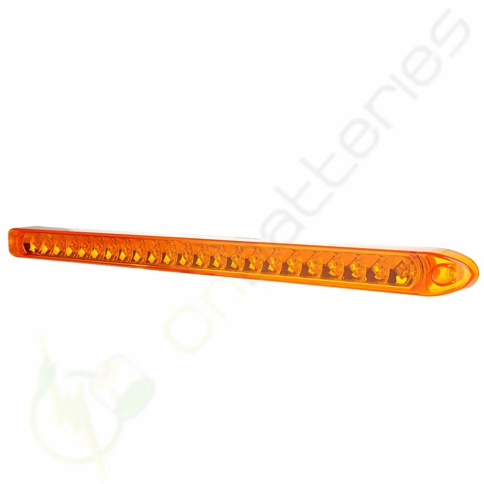 Qty2 Sumergible Amarillo 23 LED Barra de Luz Parada Giro Trasero Freno Luz Camión 17" Foto 2 de 4