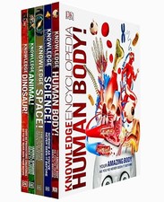 Knowledge Encyclopedias Collection 5 Books Set By DK Human Body, Dinosaur, Space
