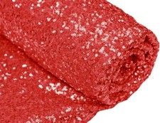 Glitz Sequin Fabric / 3mm Sequin on Poly Mesh 51/52" Wide Sold BTY - Red