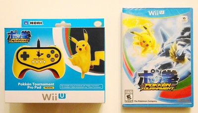 POKKEN TOURNAMENT + PIKACHU PRO HORI CONTROLLER   (Nintendo Wii U) NEW SEALED