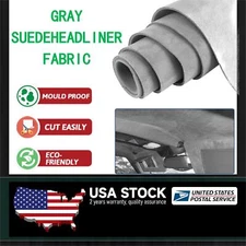 1pc 60''x80'' Suede Headliner Fabric Material Car Interior Ceiling Upholstery