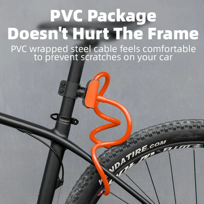 ROCKBROS Portable Ring Bicycle Lock MTB Road Bike Anti-theft Cycling Cable Lock - Image 4 of 4