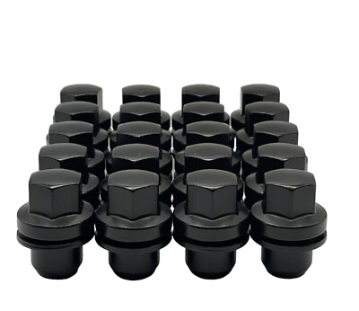 OEM Car & Truck Wheel Nuts Lugs 25 Black Gorilla Lug Nuts For Range Rover - 14x1.5 OEM Factory Wheel Size OEM Style Mag Seat Lug Nuts