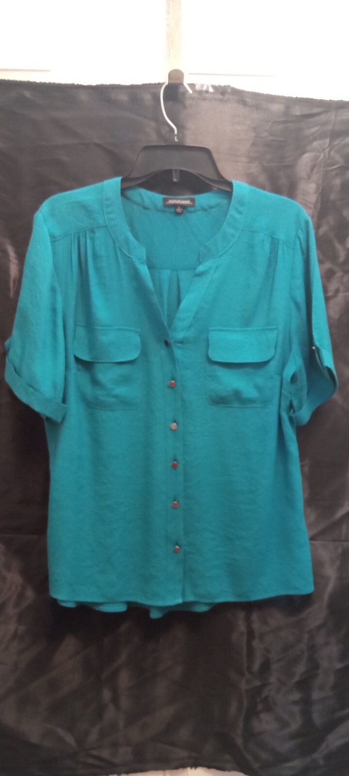 Notations Blouse Teal L - image 1