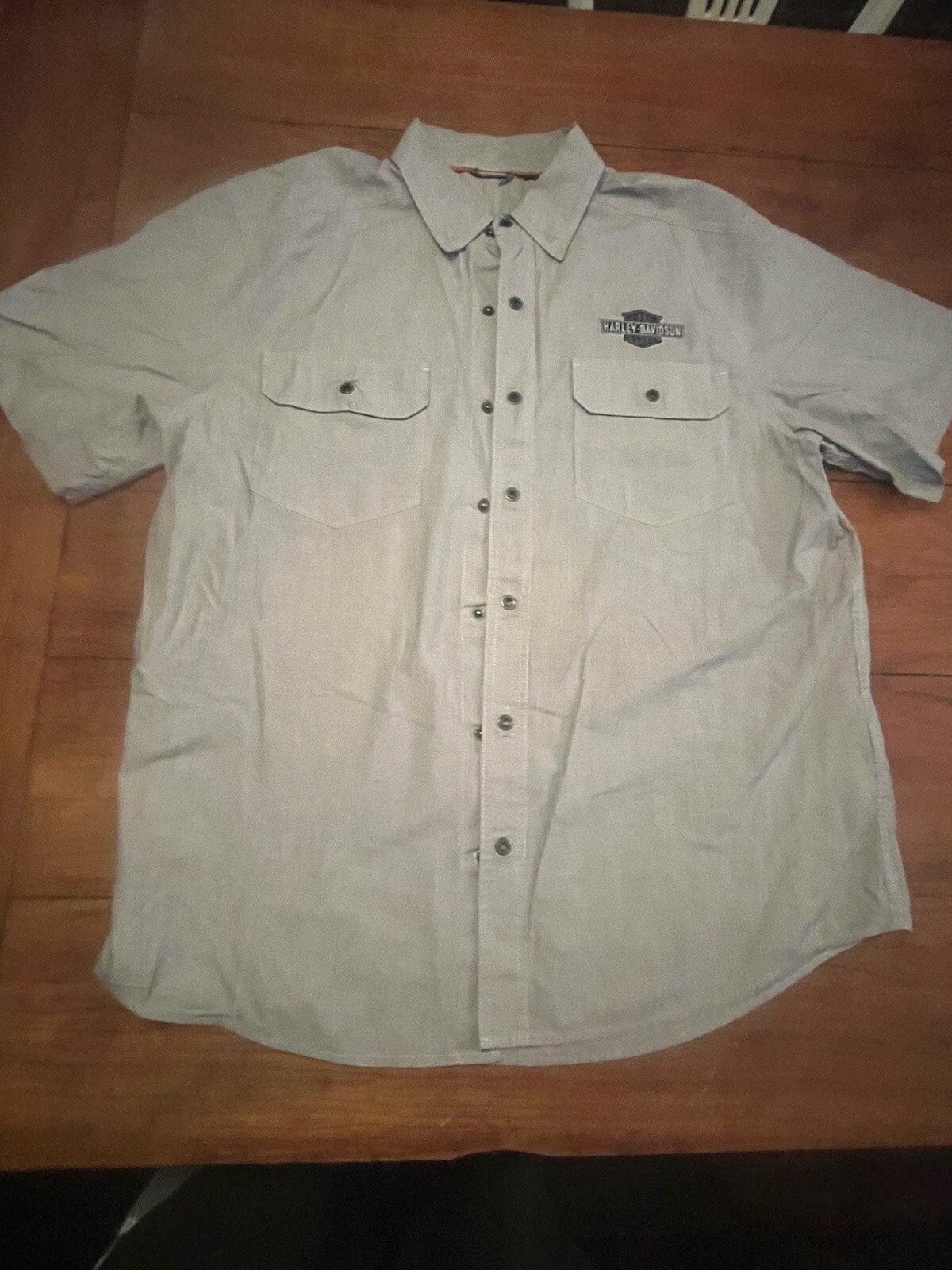 Harley Davidson Performance Button Up Embroidered… - image 1