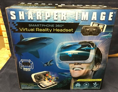 NEW IN BOX Sharper Image Virtual Reality Headset Smartphone 360