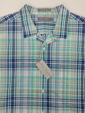 Daniel Cremieux S/S Shirt XL Linen Cotton Blend NWT Relaxed Collar