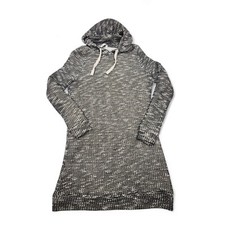 Fabletics Yukon Sweater Dress Medium Hooded Knit Long Sleeve Charcoal Gray