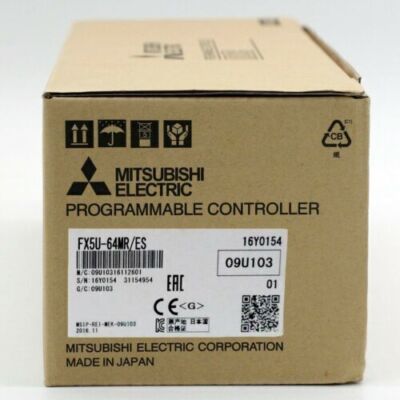 FX5U-64MR/ES 1PCS NEW MITSUBISHI PLC PROGRAMMABLE CONTERLLER MODULE FX5U-64MR/ES
