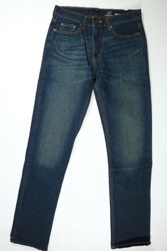 George Mens Dark Blue Slim Straight Fit 