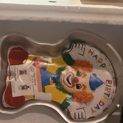 Wilton Juggling Clown Aluminum Cake Pan Birthday  2000 - #2105-572 Vintage 
